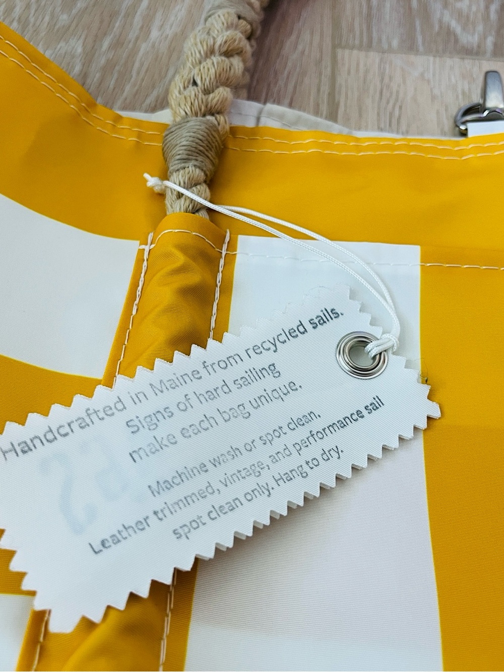 Sea Bags Yellow Pier Tote - Picture 4 of 8